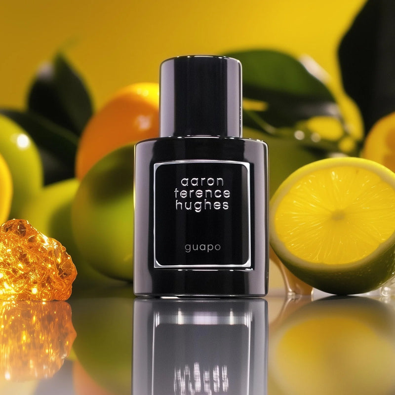Flacon de parfum Guapo par Aaron Terence Hughes, Fantasy, 50 ml, bouteille élégante avec design sophistiqué