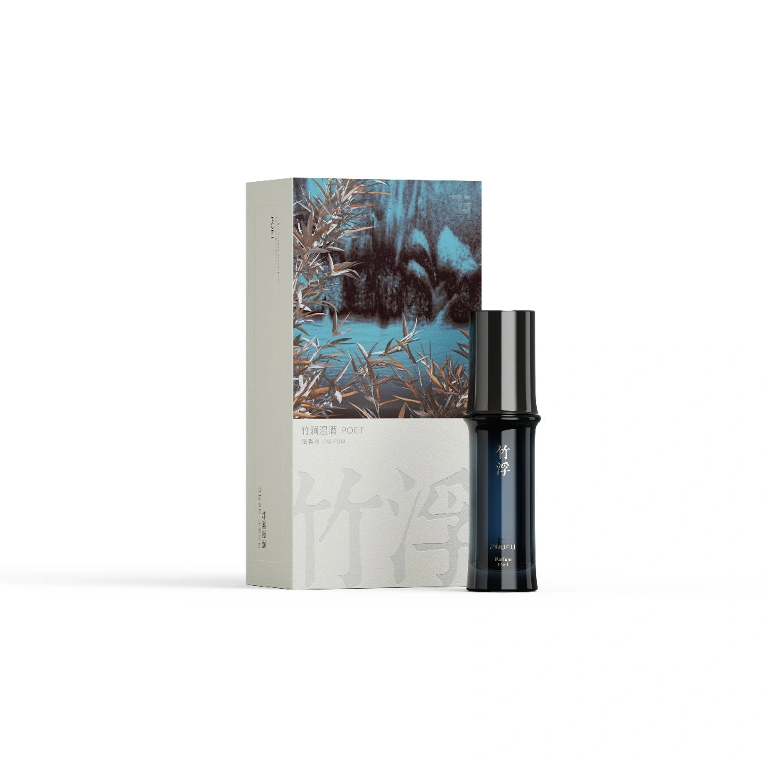 Poet Zhufu – parfum de niche vétiver épicé, flacon